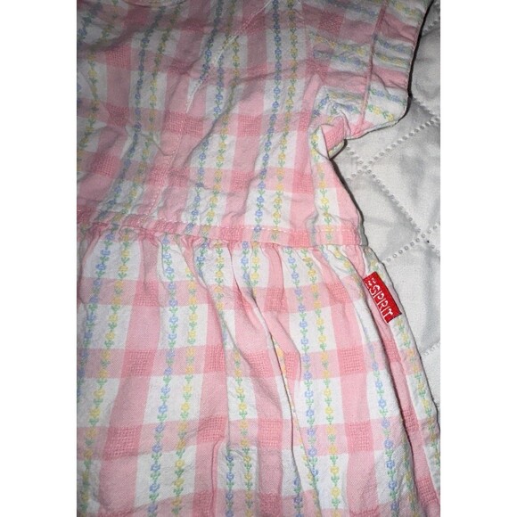 Esprit Vintage 90s Toddler Girls Plaid Dress Size 4t Pearlescent Buttons - Picture 2 of 5